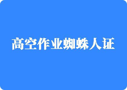 大鸡巴操小逼好舒服啊的视频高空作业蜘蛛人证